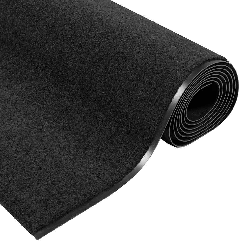 Ajtószőnyeg fekete 120 x 350 cm 100% poliamid