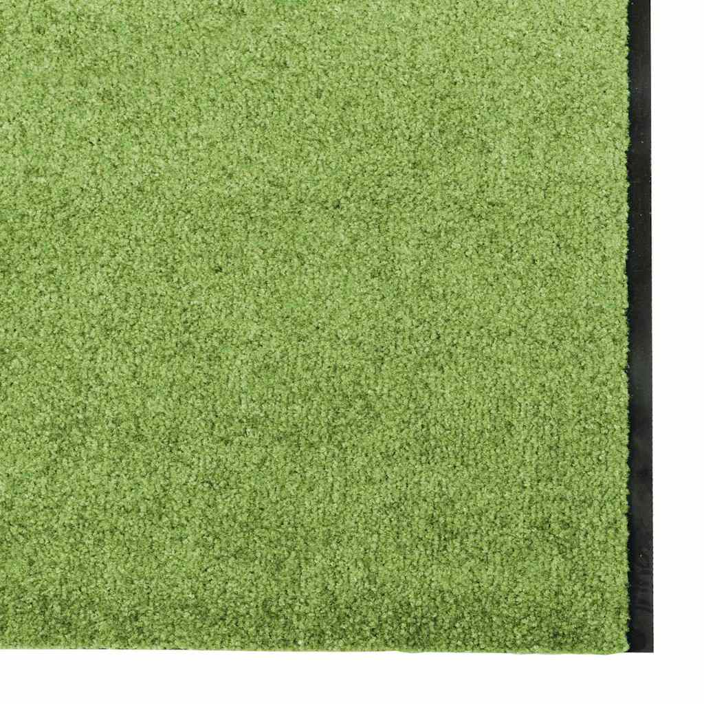 Ajtószőnyeg zöld és fekete 120 x 400 cm 100% poliamid