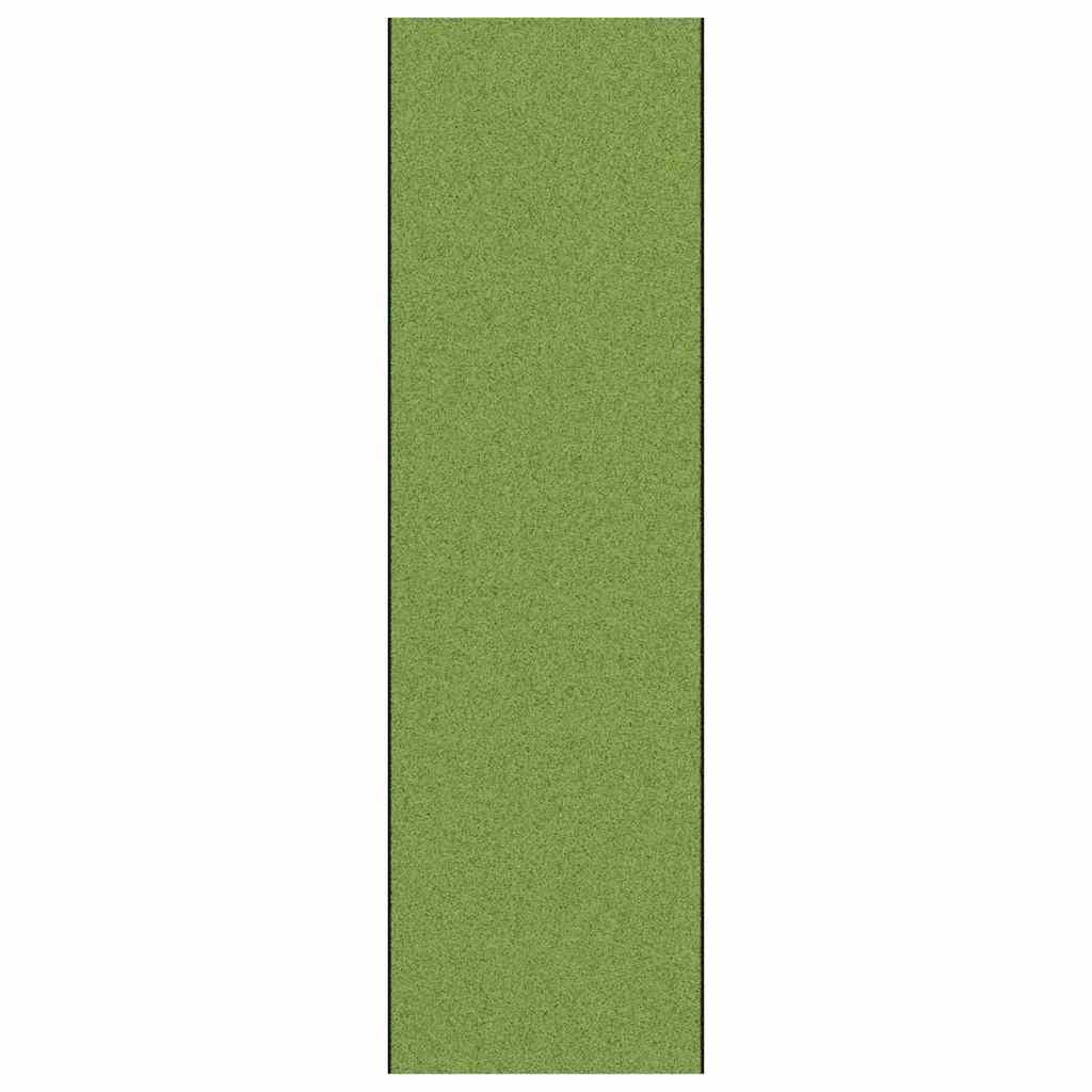 Ajtószőnyeg zöld és fekete 120 x 400 cm 100% poliamid