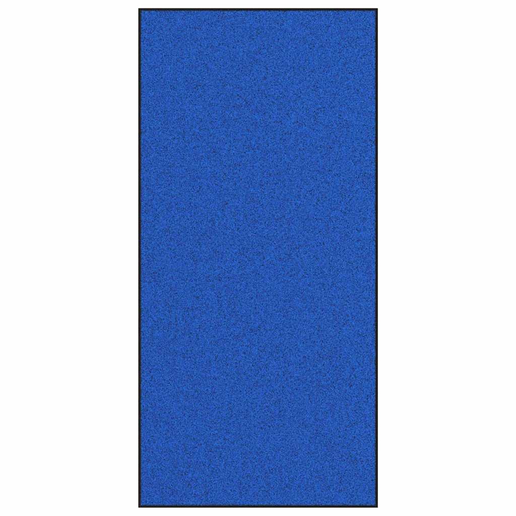 Ajtószőnyeg kék és fekete 120 x 250 cm 100% poliamid