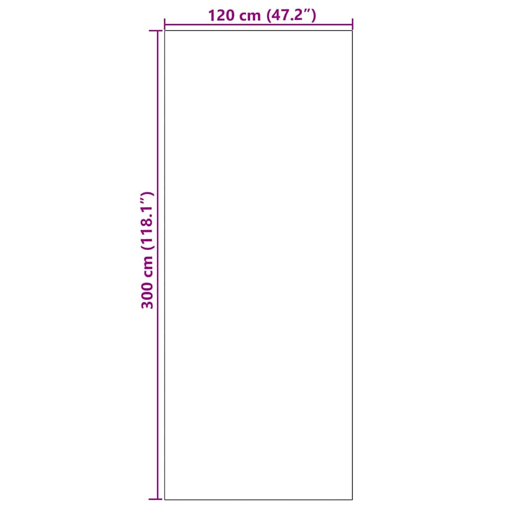 Ajtószőnyeg narancs és fekete 120 x 300 cm 100% poliamid