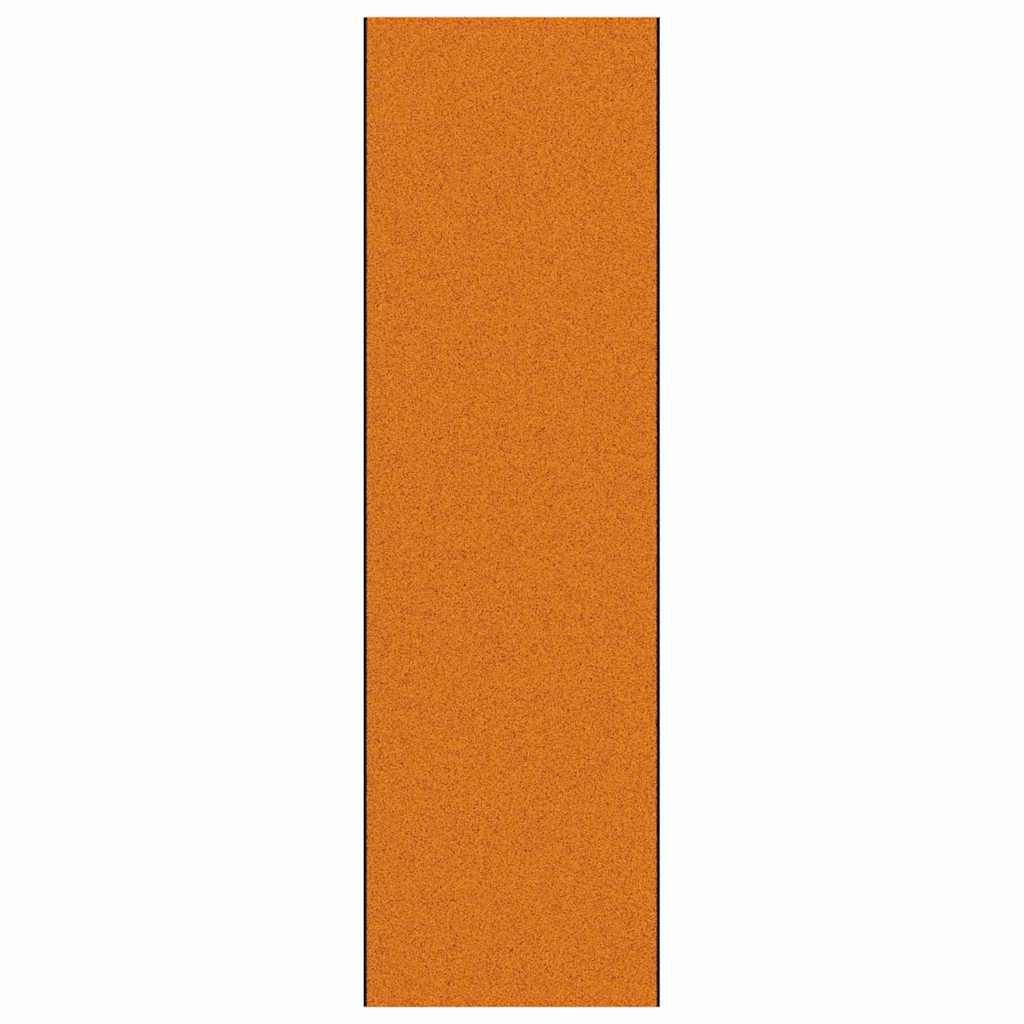 Ajtószőnyeg narancs és fekete 120 x 400 cm poliamid és pvc