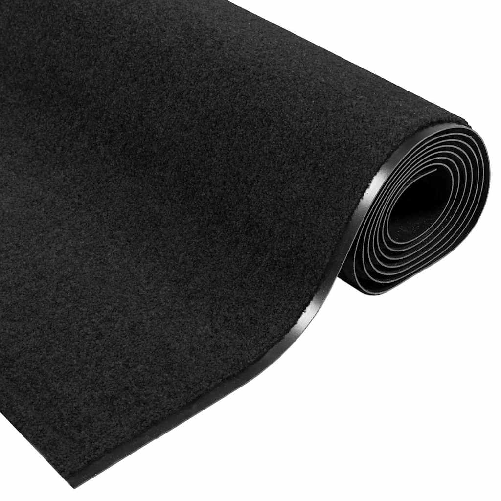 Ajtószőnyeg fekete 120 x 350 cm 100% poliamid