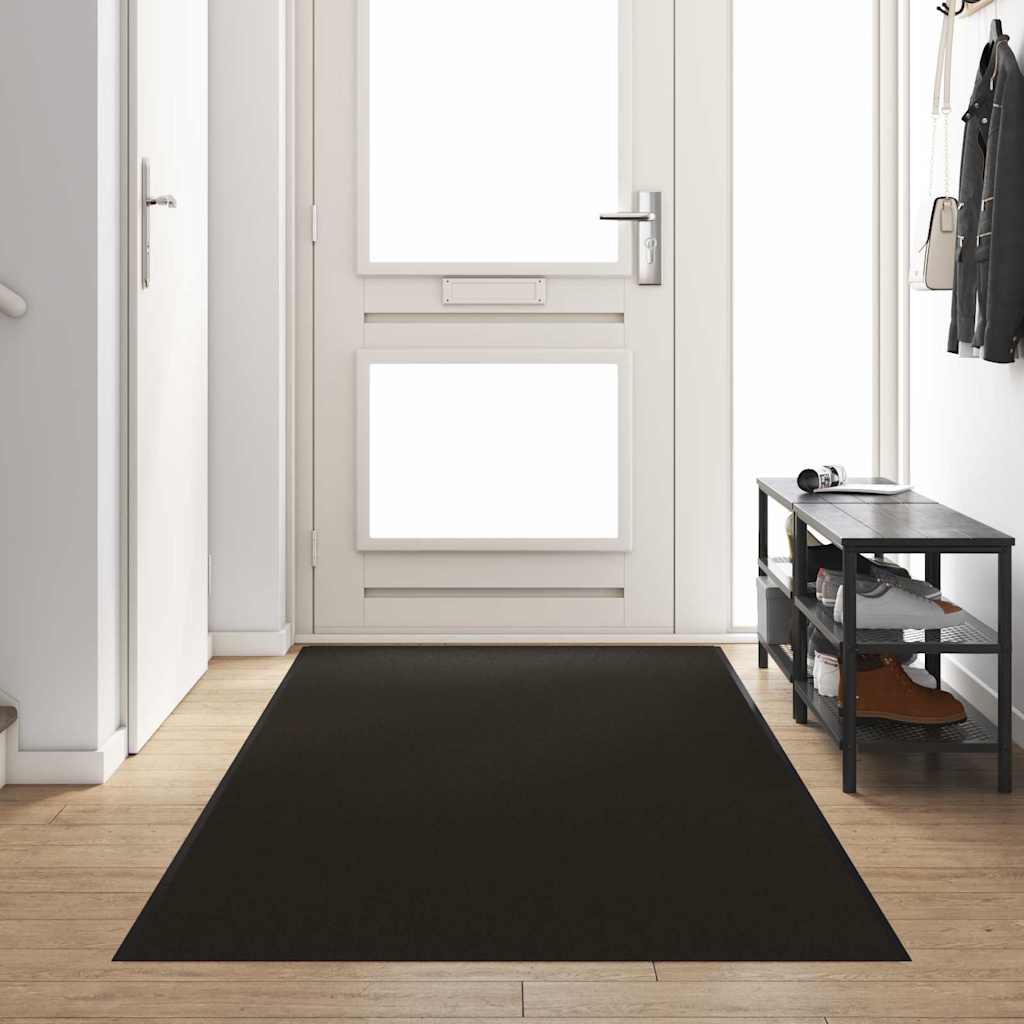 Ajtószőnyeg fekete 120 x 350 cm 100% poliamid