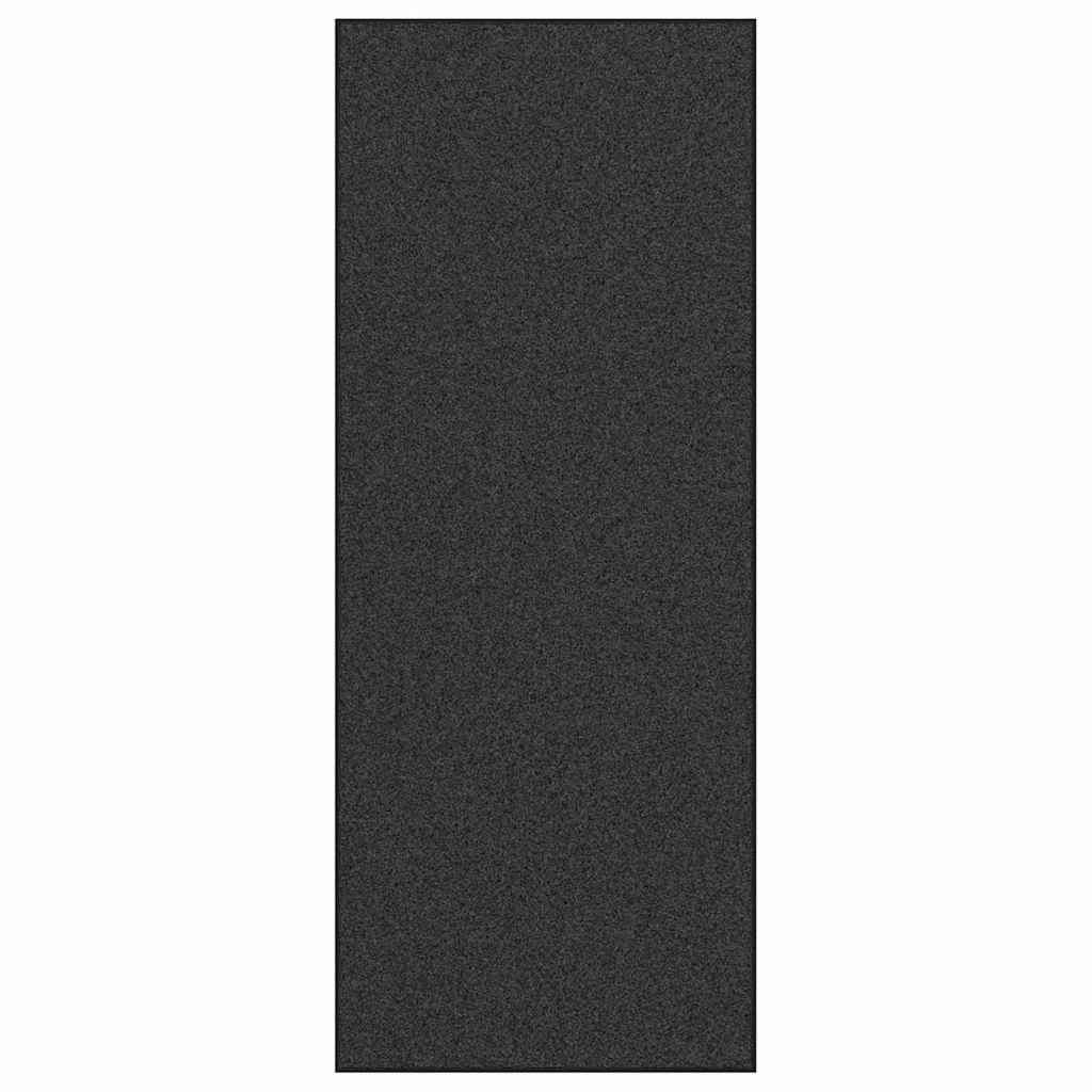 Ajtószőnyeg antracit és fekete 120 x 300 cm 100% poliamid