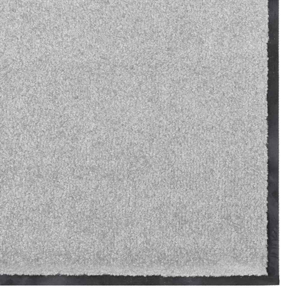 Ajtószőnyeg szürke és fekete 60 x 180 cm 100% poliamid