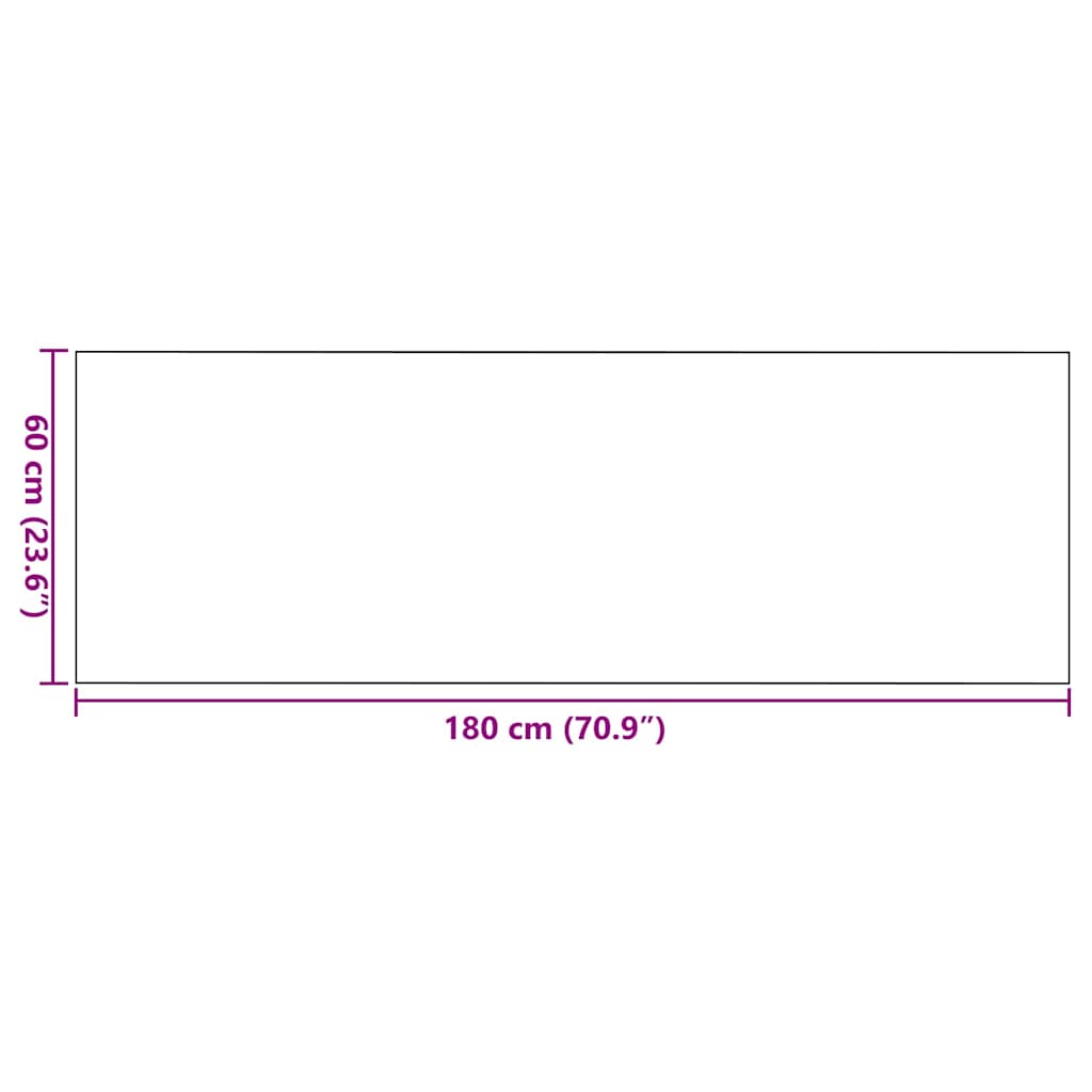 Ajtószőnyeg szürke és fekete 60 x 180 cm 100% poliamid