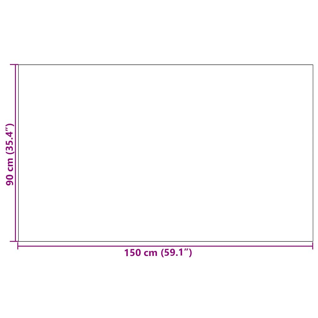 Ajtószőnyeg szürke és fekete 90 x 150 cm 100% poliamid