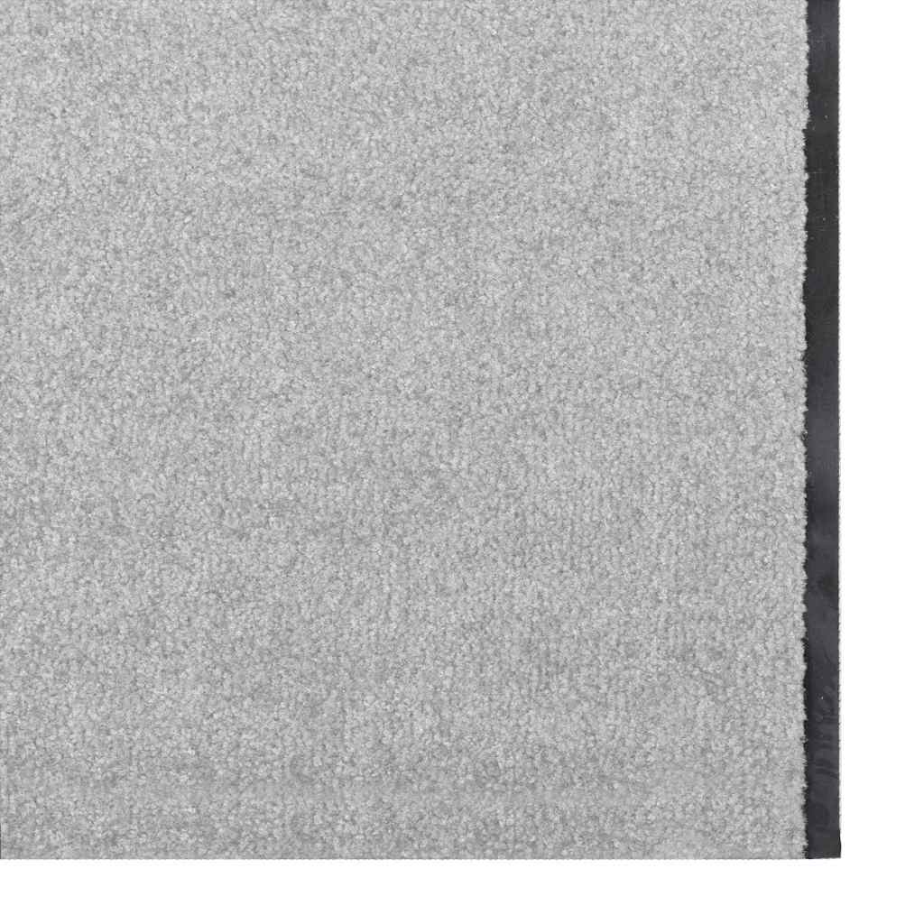 Ajtószőnyeg szürke és fekete 120 x 400 cm 100% poliamid