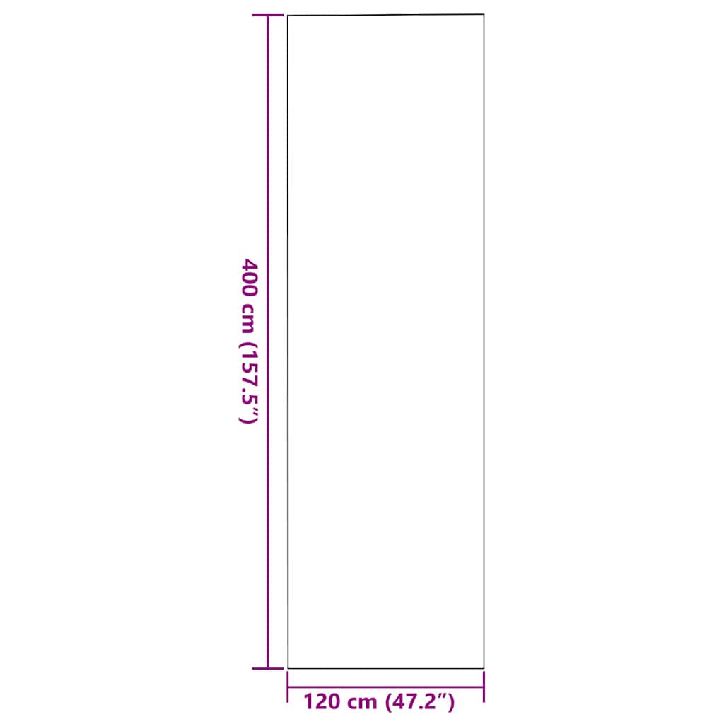 Ajtószőnyeg szürke és fekete 120 x 400 cm 100% poliamid