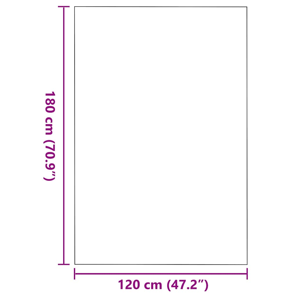 Ajtószőnyeg piros és fekete 120 x 180 cm 100% poliamid