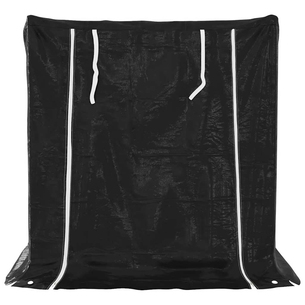Tűzifa állvány esővédővel 100,5x100,5x110,5 cm horganyzott acél