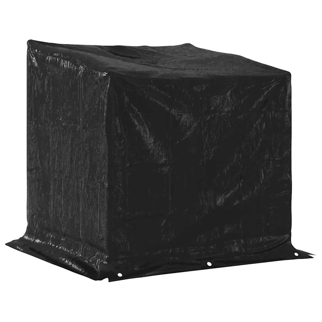 Tűzifa állvány esővédővel 100,5x100,5x110,5 cm horganyzott acél