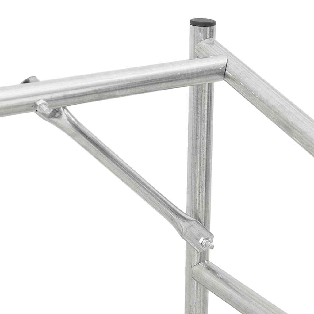 Tűzifa állvány esővédővel 100,5x100,5x110,5 cm horganyzott acél
