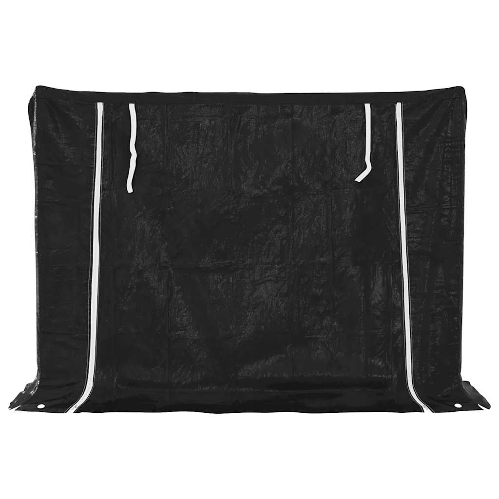 Tűzifa állvány esővédővel 151x40,5x110,5 cm horganyzott acél