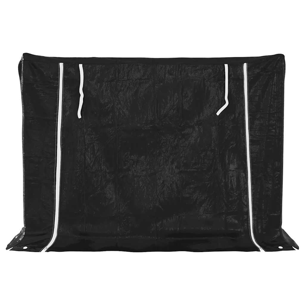 Tűzifa állvány esővédővel 151x60,5x110,5 cm horganyzott acél