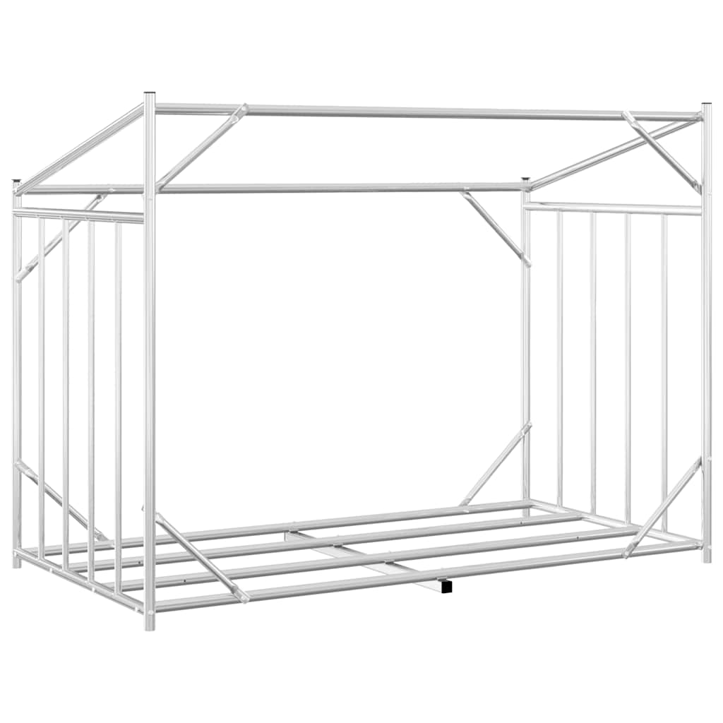 Tűzifa állvány esővédővel 151x80,5x110,5 cm horganyzott acél