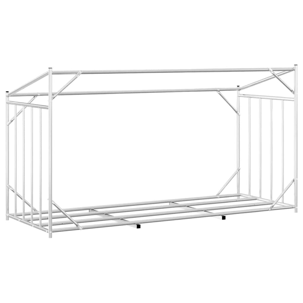 Tűzifa állvány esővédővel 200,5x80,5x110,5 cm horganyzott acél