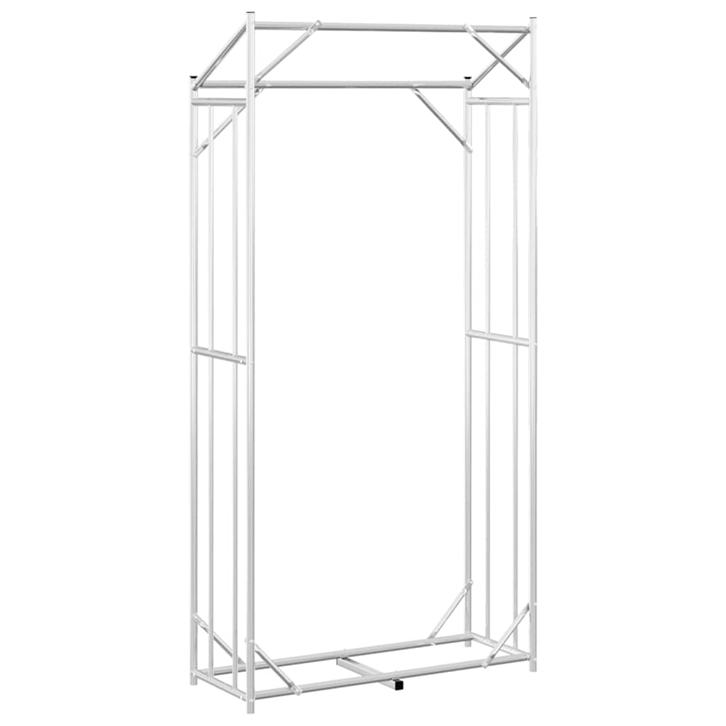 Tűzifa állvány esővédővel 100x40x200 cm horganyzott acél