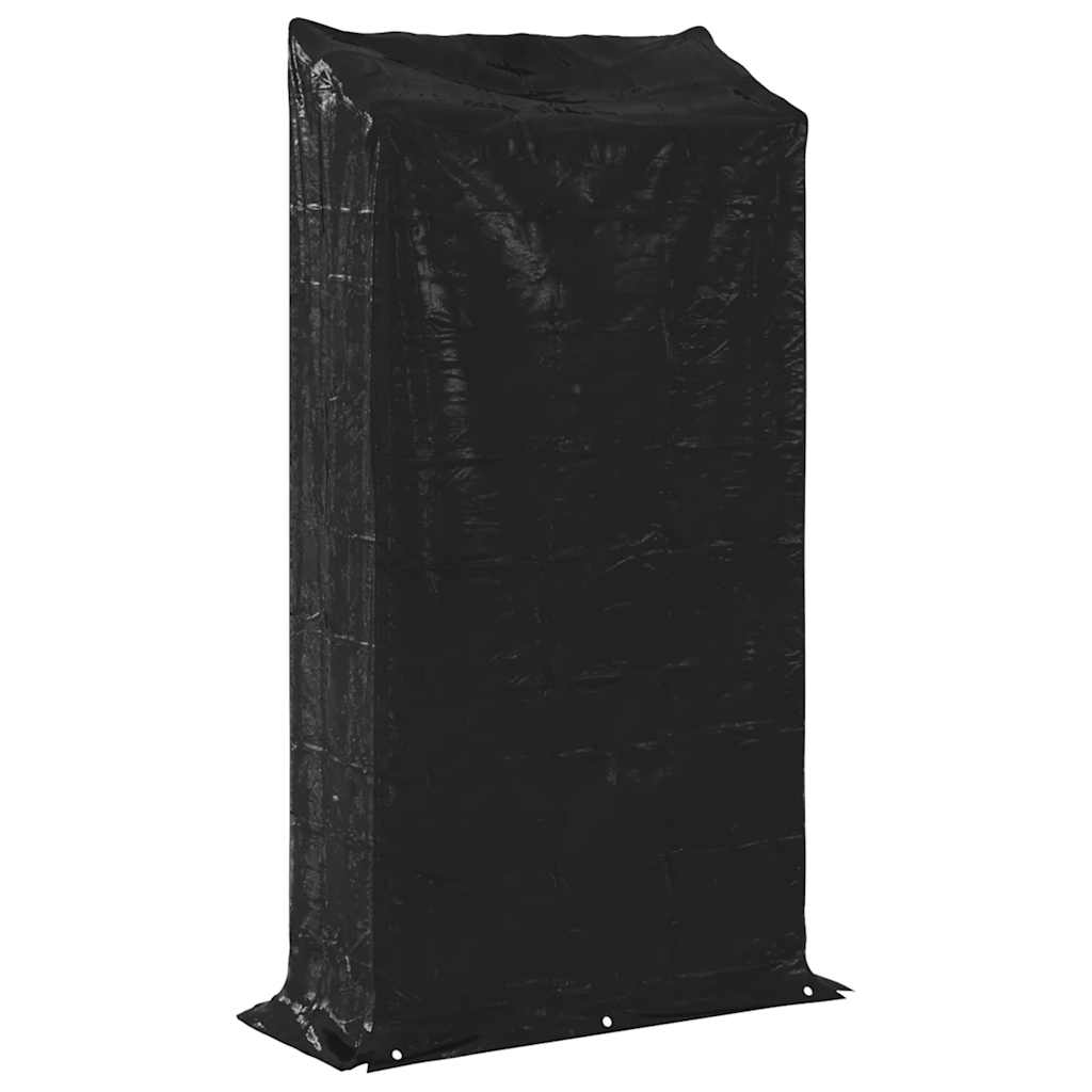 Tűzifa állvány esővédővel 100x40x200 cm horganyzott acél