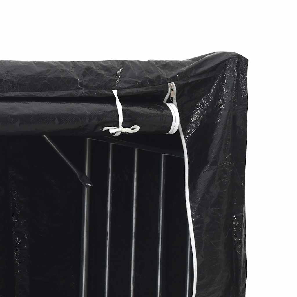 Tűzifa állvány esővédővel 100x40x200 cm horganyzott acél