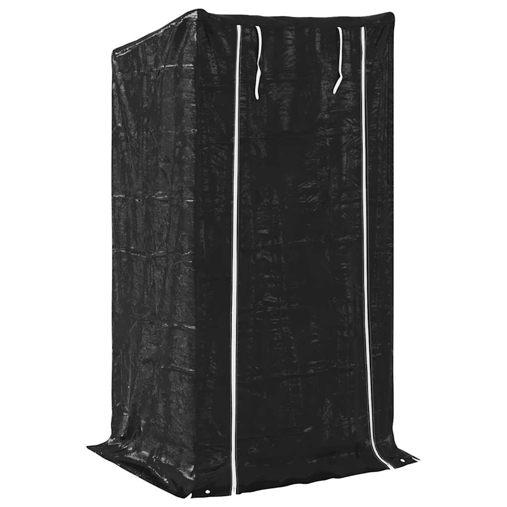 Tűzifa állvány esővédővel 100x80x200 cm horganyzott acél