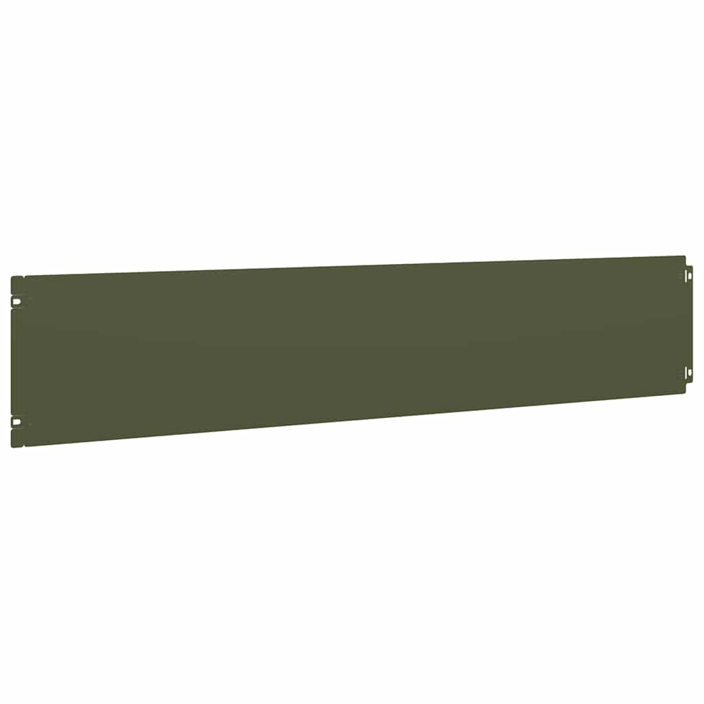 10 db olajzöld hidegen hengerelt acél gyepszegélyek 20x103 cm