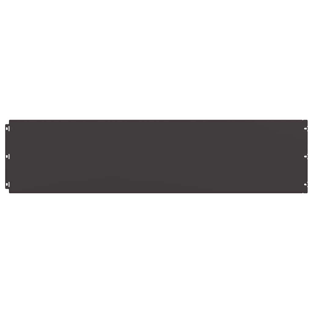 10 db fekete hidegen hengerelt acél gyepszegélyek 25x103 cm