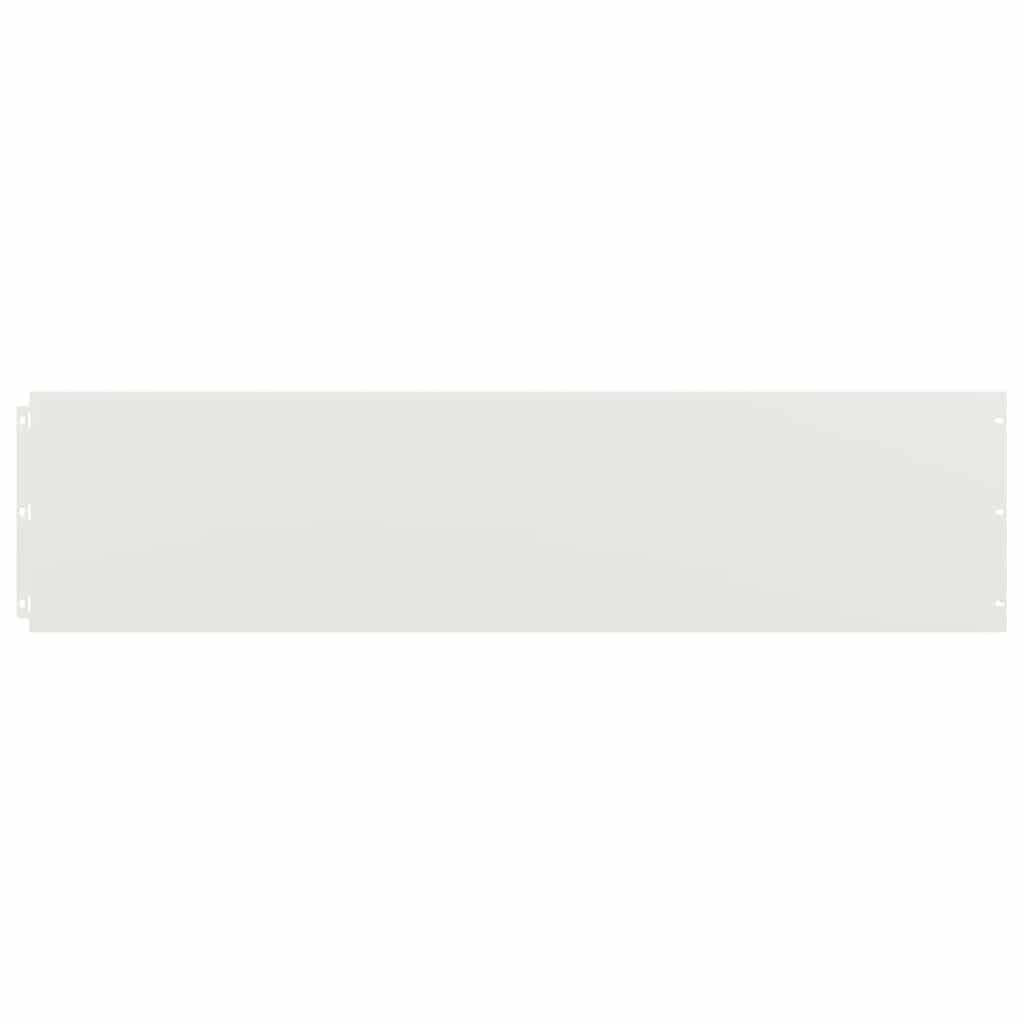 10 db fehér hidegen hengerelt acél gyepszegélyek 25x103 cm