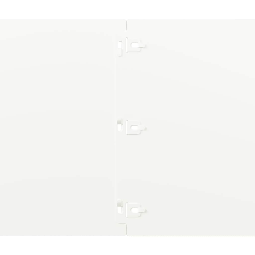 10 db fehér hidegen hengerelt acél gyepszegélyek 25x103 cm