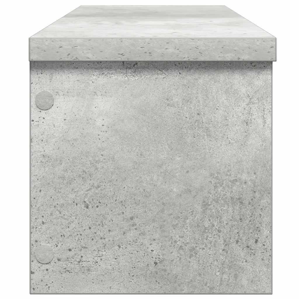 Konyhai állvány rakodható beton szürke 50x15x16 cm műfa