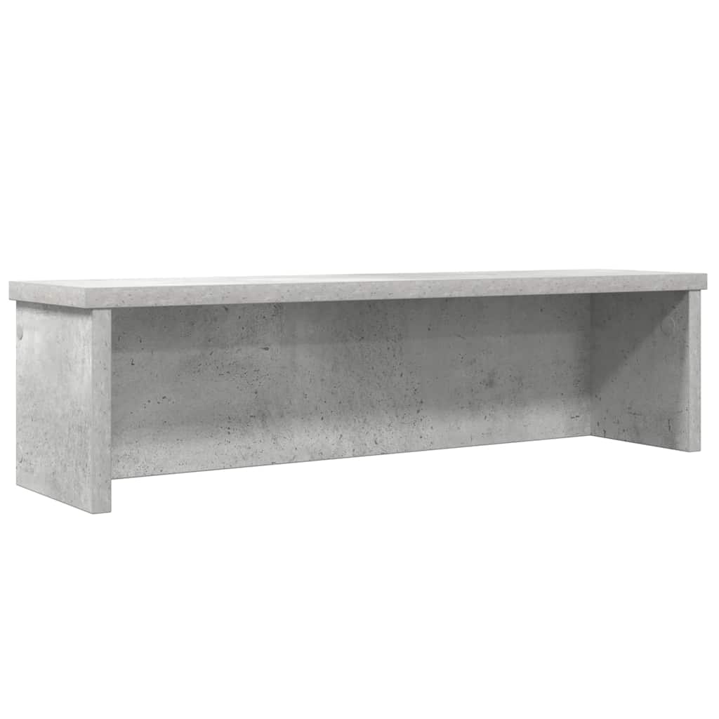 Konyhai állvány rakodható beton szürke 60x15x16 cm gépelt fa