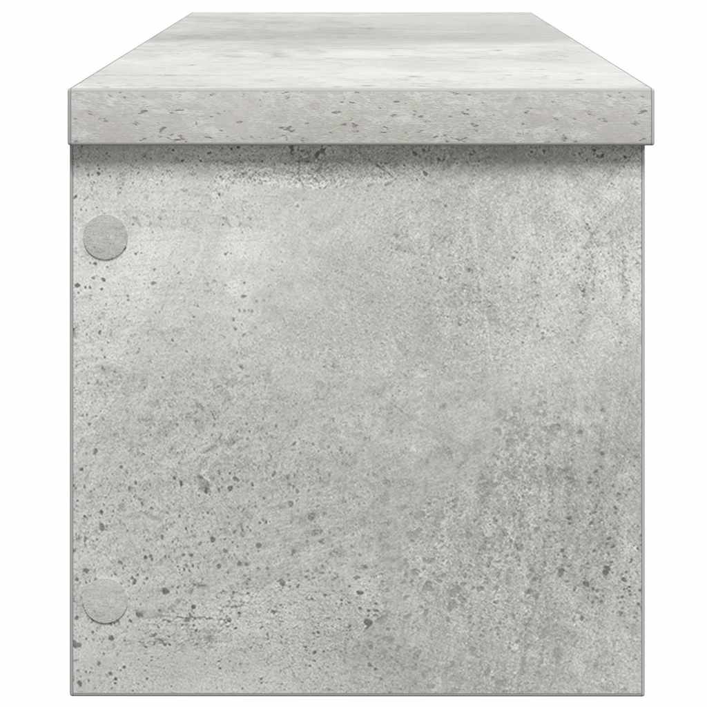Konyhai állvány rakodható beton szürke 60x15x16 cm gépelt fa