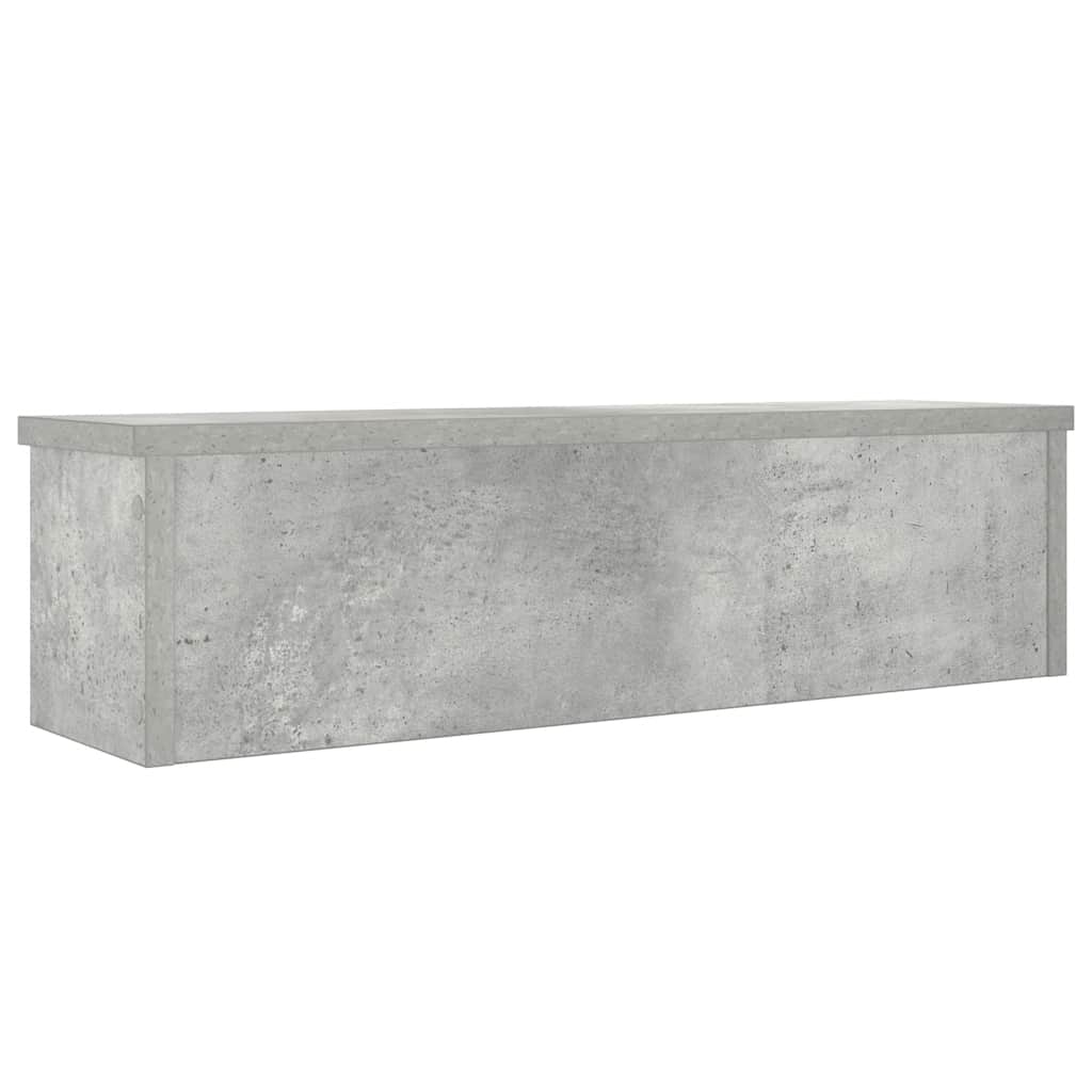 Konyhai állvány rakodható beton szürke 60x15x16 cm gépelt fa