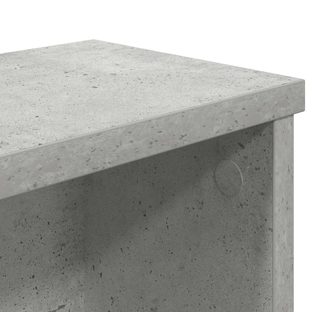 Konyhai állvány rakodható beton szürke 60x15x16 cm gépelt fa