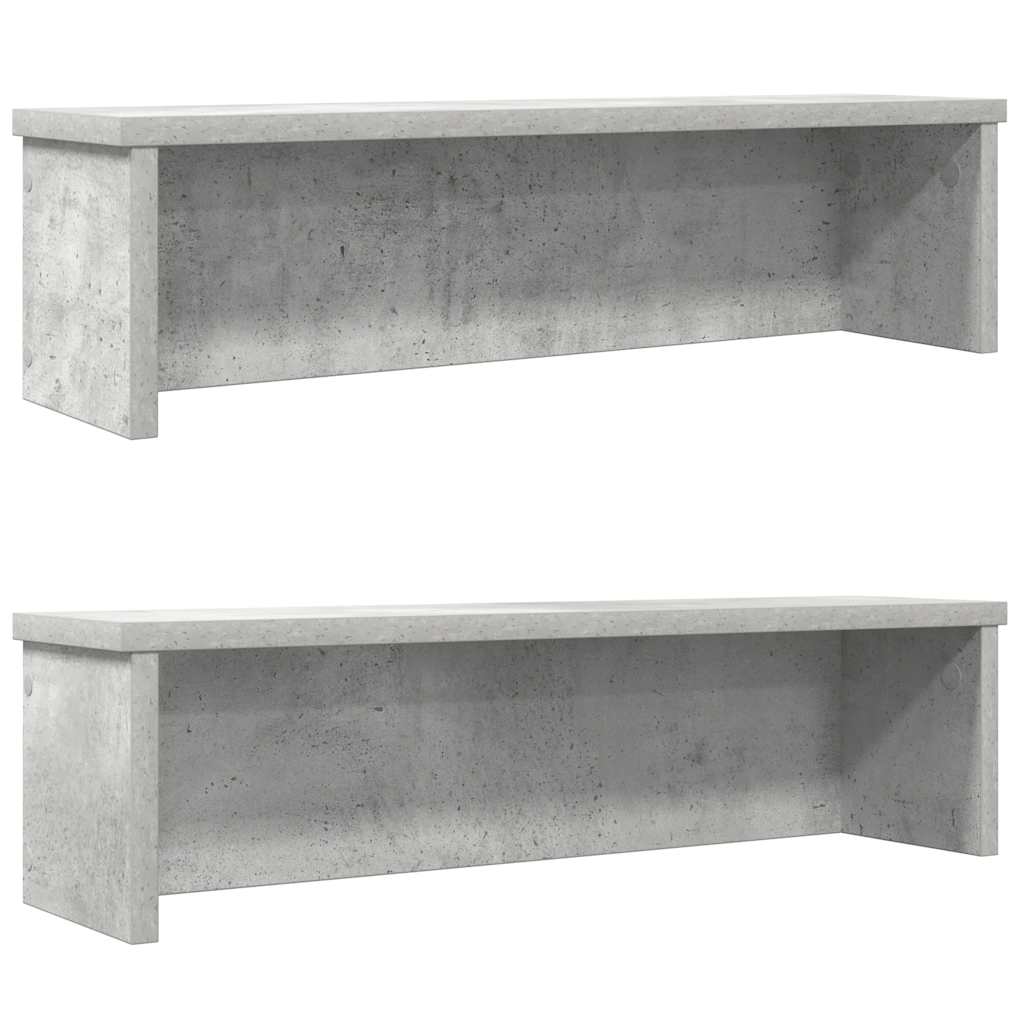 Konyhai állványok egymásra rakható 2 db beton szürke 60x15x16cm