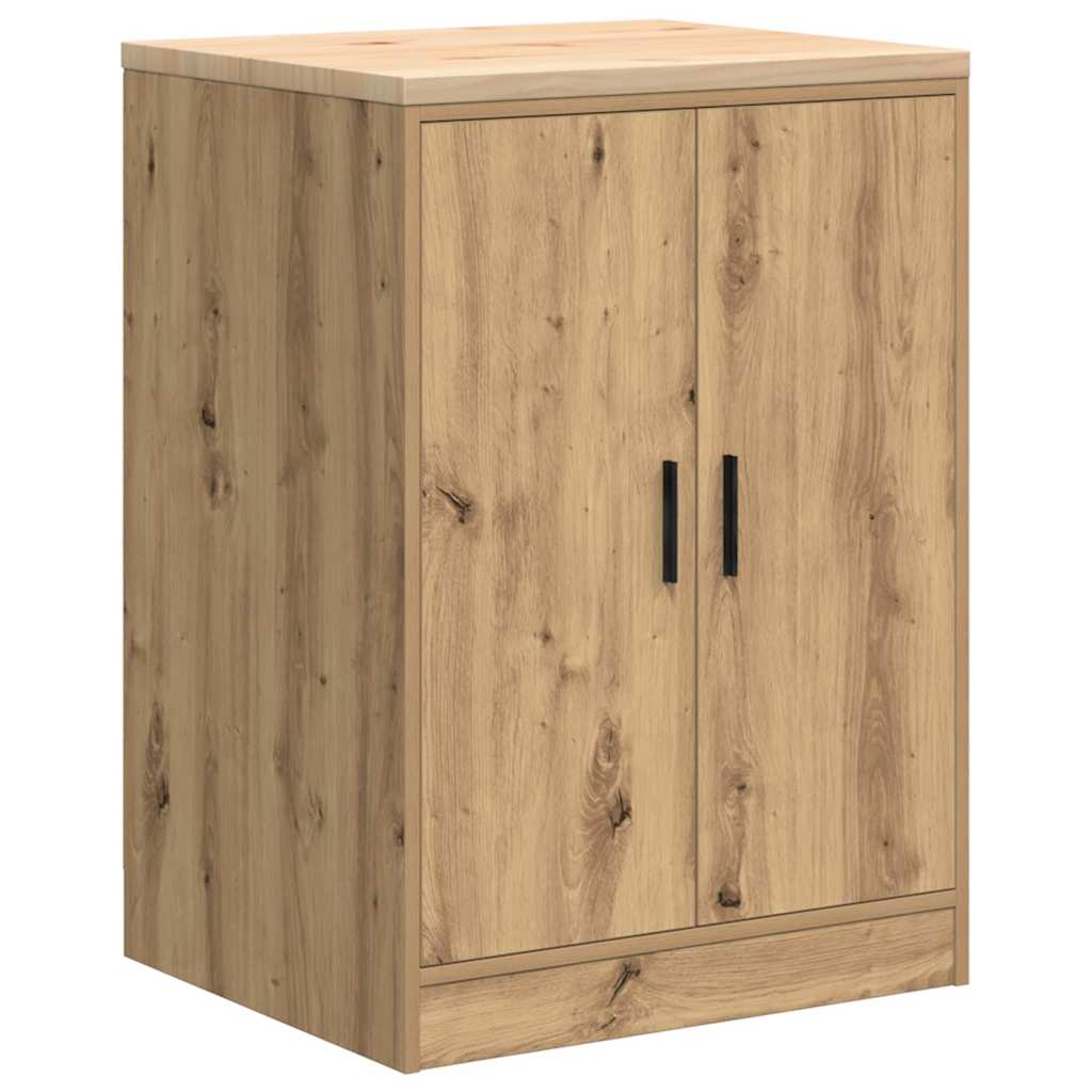 Garázs tárolószekrény artisan tölgy 60x51x85 cm tömörfa fenyőfa