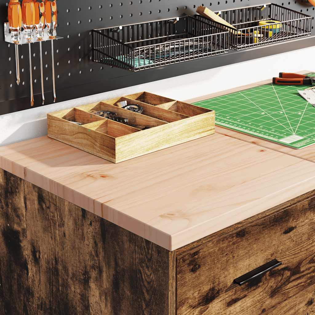 Garázs tárolószekrény füstölt tölgy 40x51x85 cm tömörfa fenyőfa