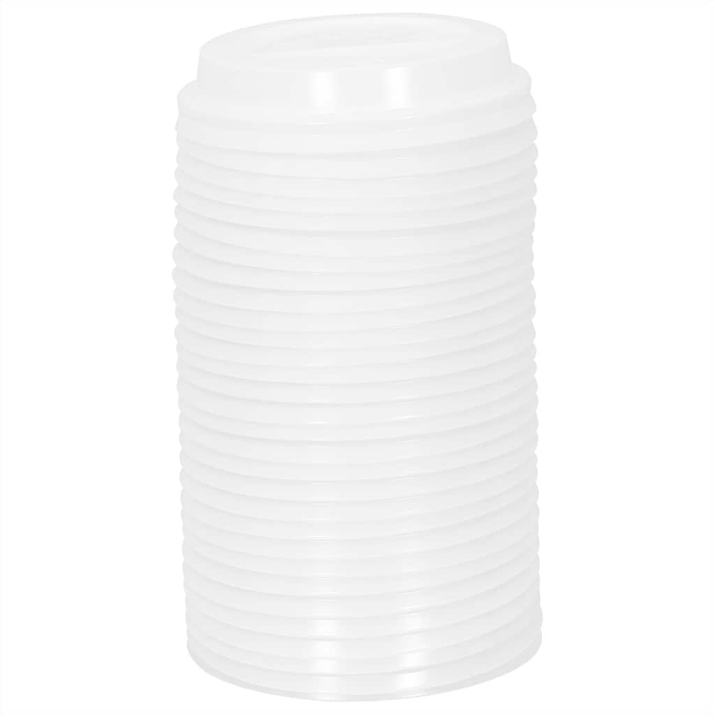 1000 db papír kávéscsészék fedővel 16oz 400ml