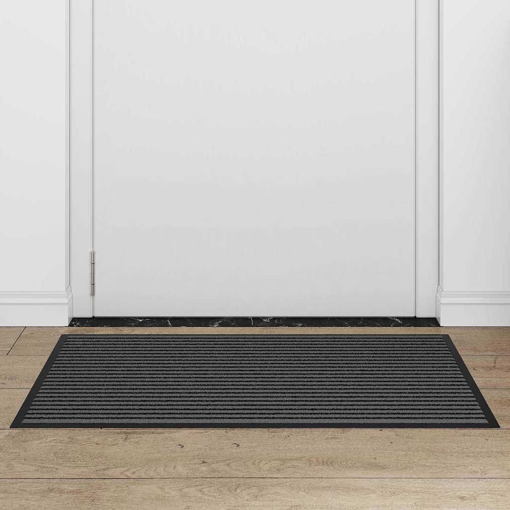 Ajtószőnyeg fekete 60 x 90 cm polipropilén