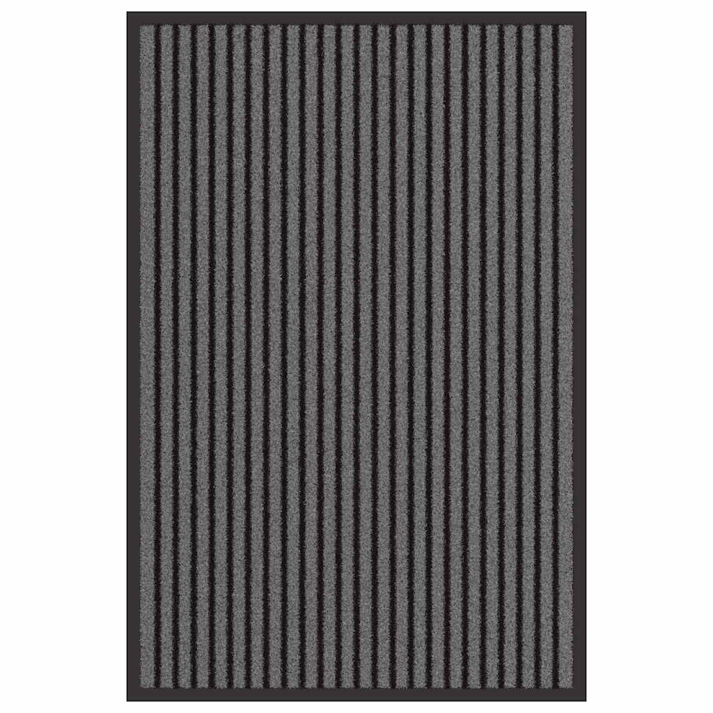 Ajtószőnyeg fekete 60 x 90 cm polipropilén