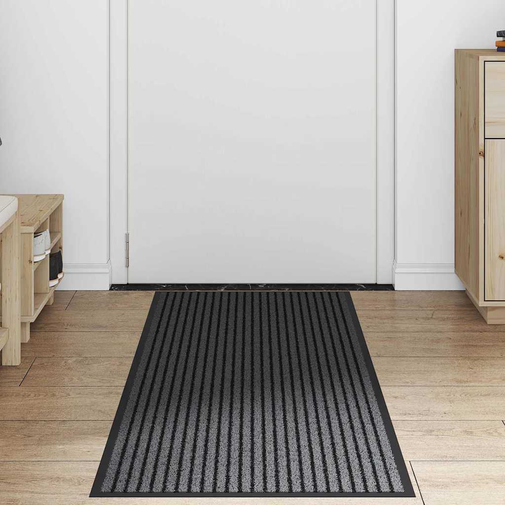 Ajtószőnyeg fekete 60 x 180 cm polipropilén