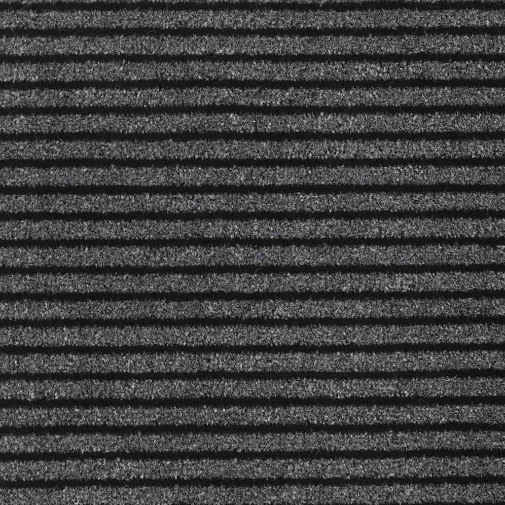 Ajtószőnyeg fekete 60 x 180 cm polipropilén
