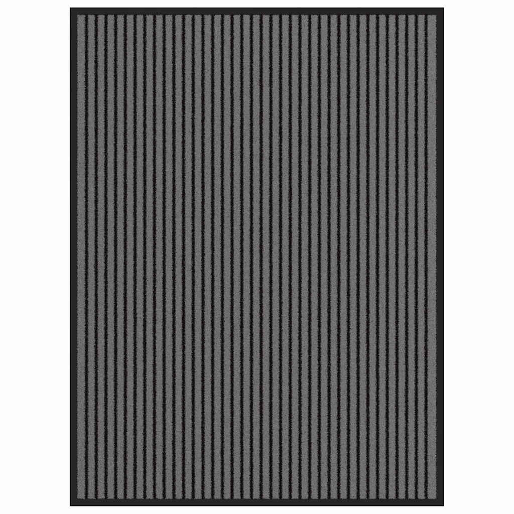 Ajtószőnyeg fekete 80 x 120 cm polipropilén