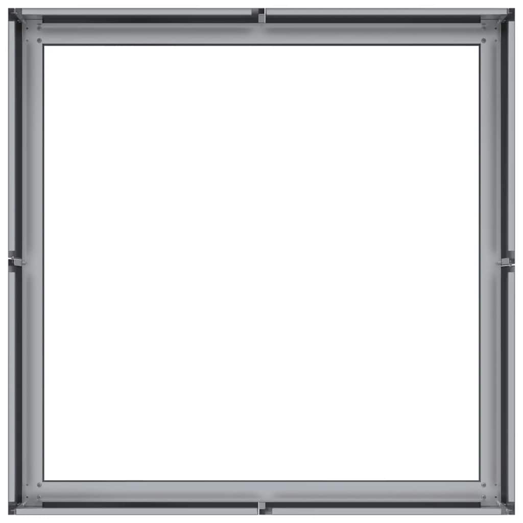 Horganyzott acél növénytartó 80x80x30 cm