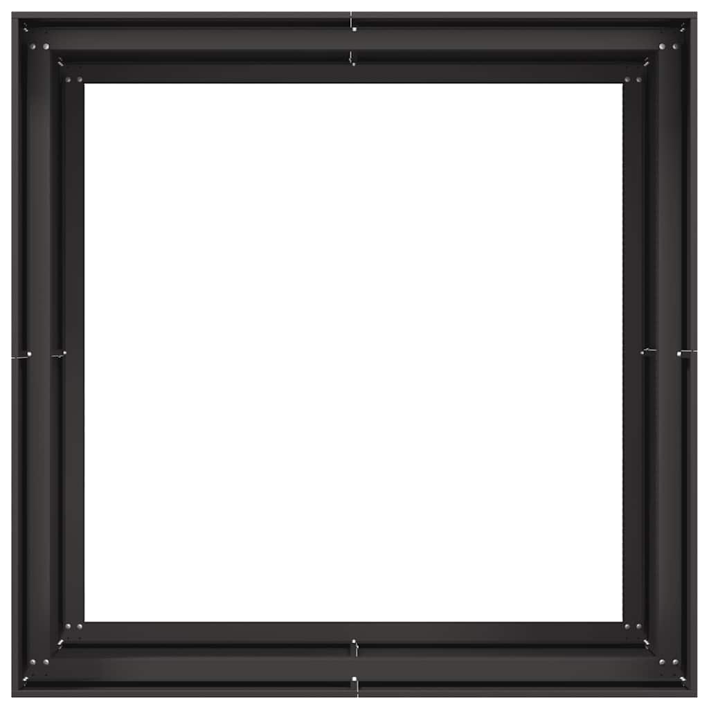 Ültetvény fekete 80x80x80 cm acél