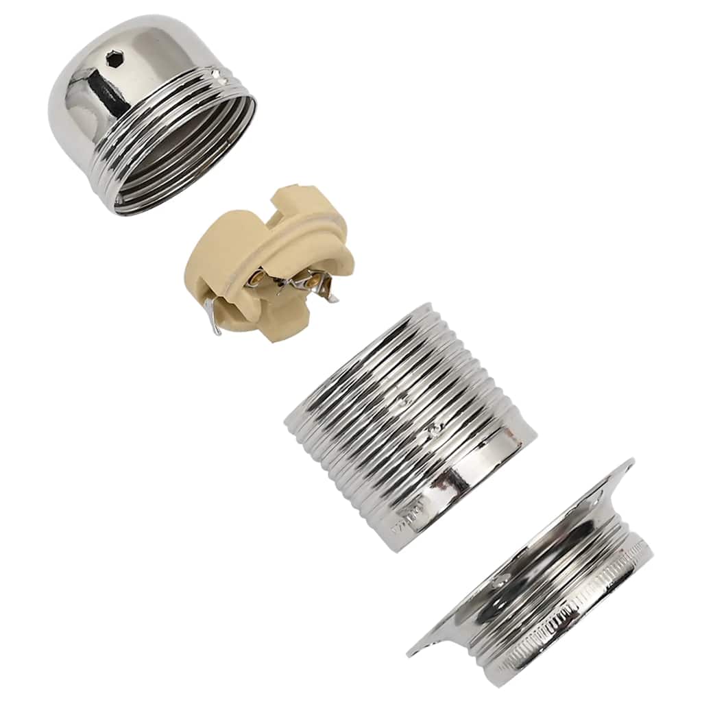 2 db szatén nikkel lámpatartók e27