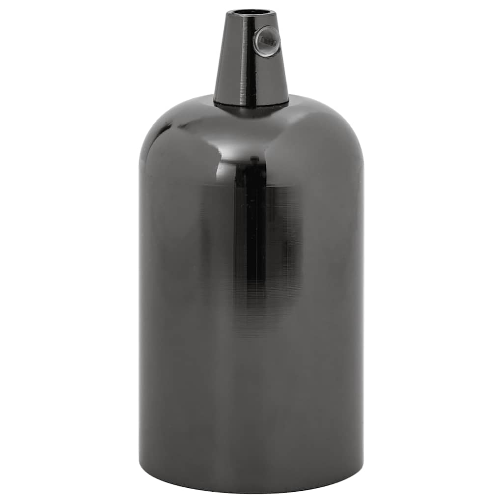 2 db fényes fekete lámpatartók e27