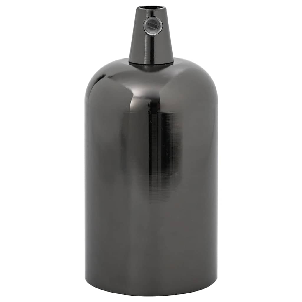 2 db fényes fekete lámpatartók e27