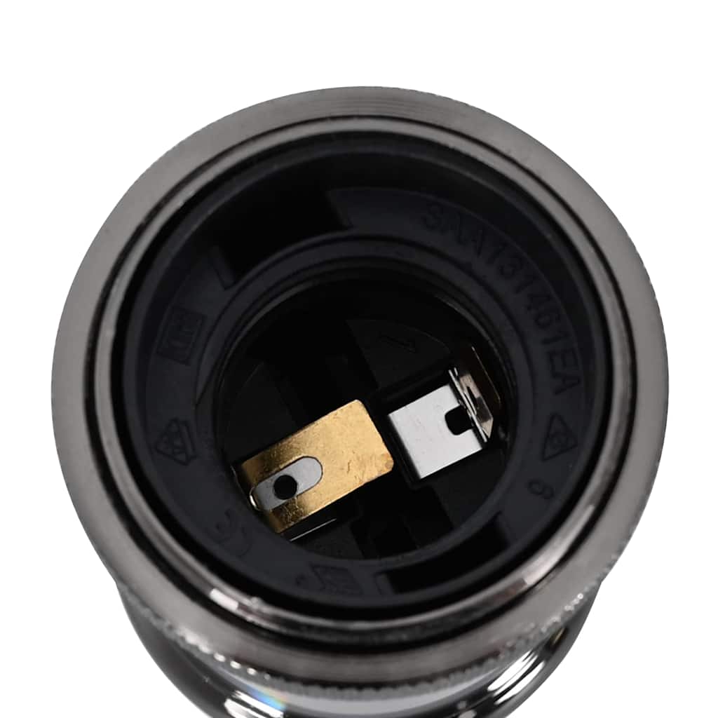 2 db fényes fekete lámpatartók e27 2 db fényes fekete lámpatartók e27